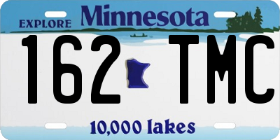 MN license plate 162TMC