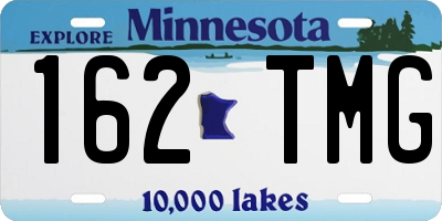 MN license plate 162TMG