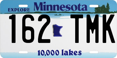 MN license plate 162TMK