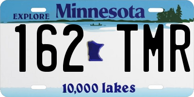 MN license plate 162TMR