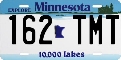 MN license plate 162TMT