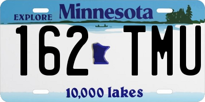 MN license plate 162TMU