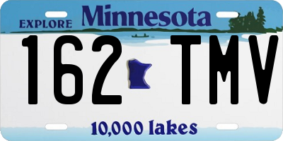 MN license plate 162TMV