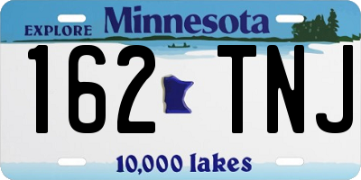 MN license plate 162TNJ