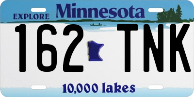 MN license plate 162TNK