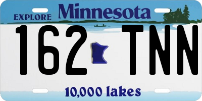 MN license plate 162TNN