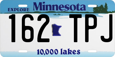 MN license plate 162TPJ