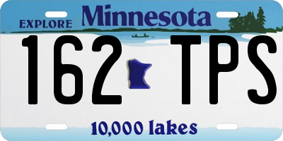 MN license plate 162TPS