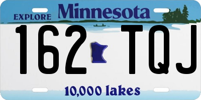 MN license plate 162TQJ