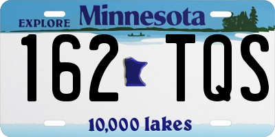 MN license plate 162TQS