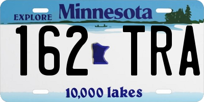 MN license plate 162TRA