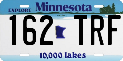 MN license plate 162TRF