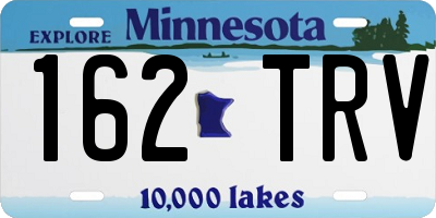 MN license plate 162TRV