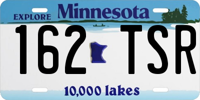 MN license plate 162TSR