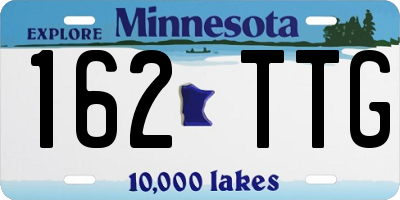 MN license plate 162TTG