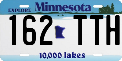 MN license plate 162TTH