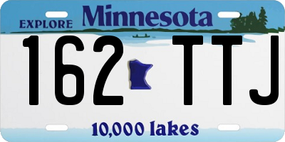 MN license plate 162TTJ