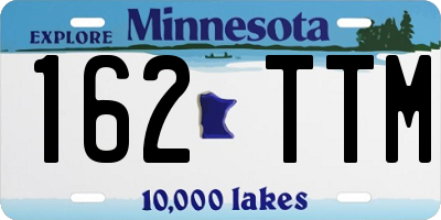 MN license plate 162TTM