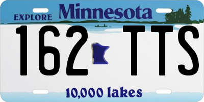 MN license plate 162TTS