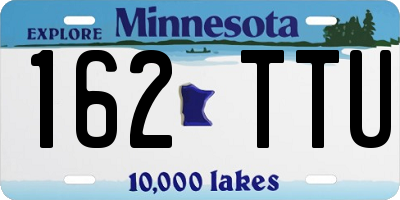 MN license plate 162TTU