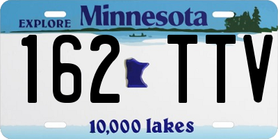 MN license plate 162TTV