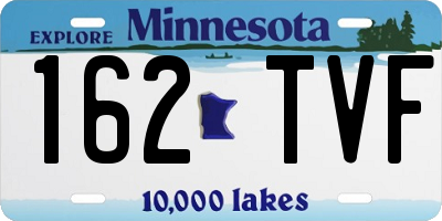 MN license plate 162TVF