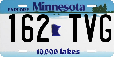MN license plate 162TVG