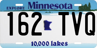 MN license plate 162TVQ