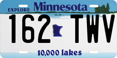MN license plate 162TWV