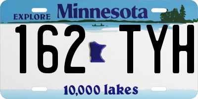 MN license plate 162TYH