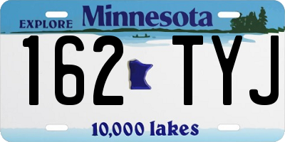 MN license plate 162TYJ