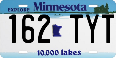 MN license plate 162TYT