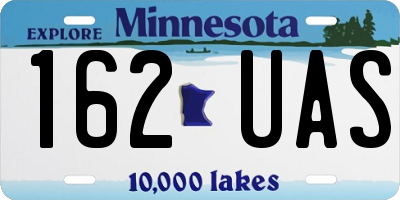 MN license plate 162UAS