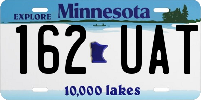 MN license plate 162UAT