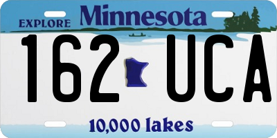 MN license plate 162UCA