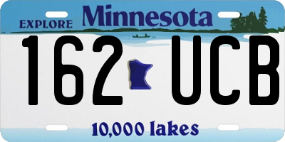MN license plate 162UCB