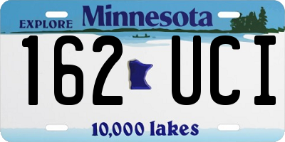 MN license plate 162UCI