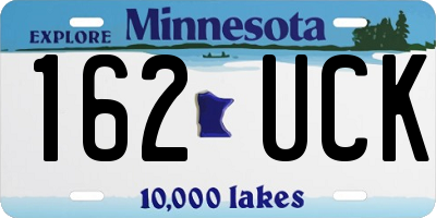 MN license plate 162UCK
