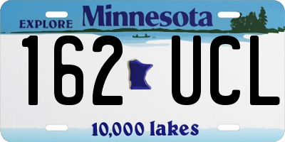 MN license plate 162UCL