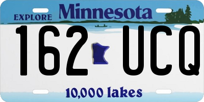 MN license plate 162UCQ