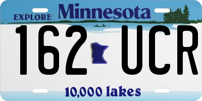 MN license plate 162UCR