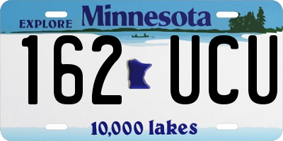 MN license plate 162UCU