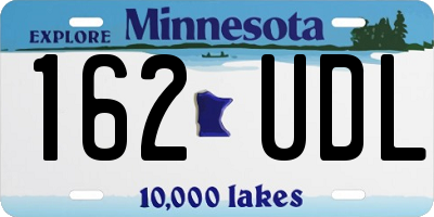 MN license plate 162UDL