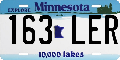 MN license plate 163LER