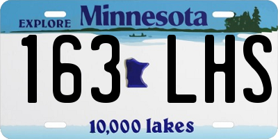 MN license plate 163LHS