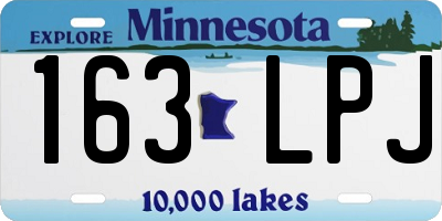 MN license plate 163LPJ