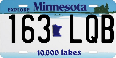 MN license plate 163LQB