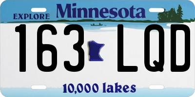 MN license plate 163LQD