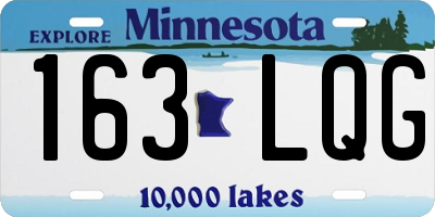 MN license plate 163LQG