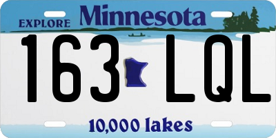 MN license plate 163LQL